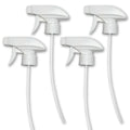 4-Pack White Trigger Sprayers - Heavy Duty Dual Misting and Stream Spray Bottle. Perfect Sprayer Head Replacement for 8oz,16oz, or 32oz Spray Bottles for Home, Kitchen, Garden and Office