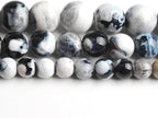 60pcs Round Loose White Fire Agate Beads - Image 7
