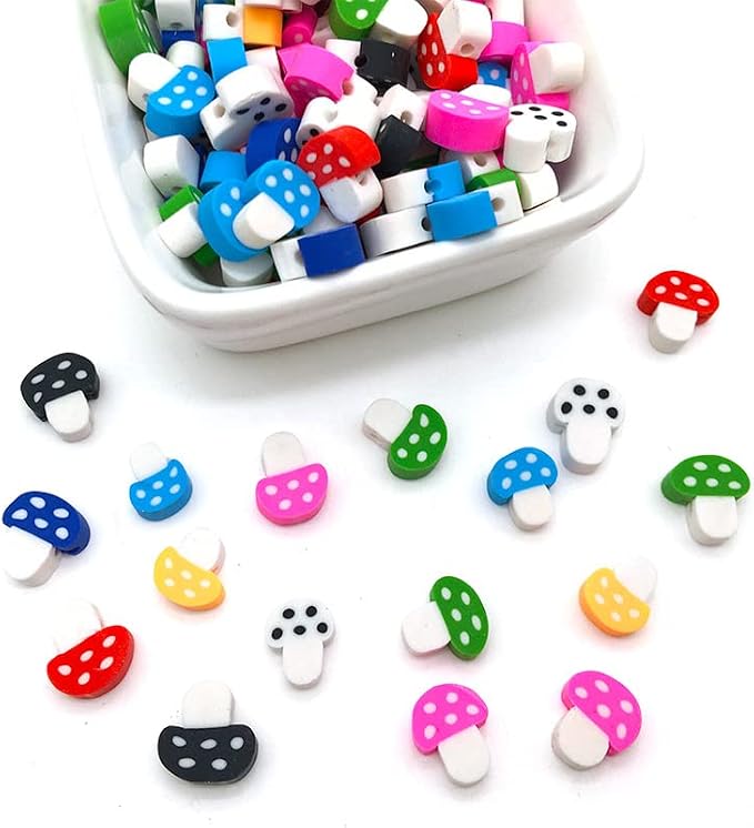 100pcs Mixed Polymer Clay Spacer Beads - Image 4
