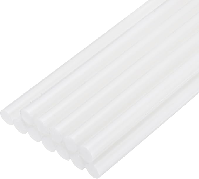 uxcell Mini Hot Glue Sticks for Glue Gun 11mm x 200mm White 12pcs by uxcell