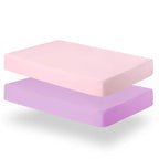 Biloban Pack and Play Sheets Fitted, 2 Pack Pack and Play Sheet Fits by Bilobanbabybedding
