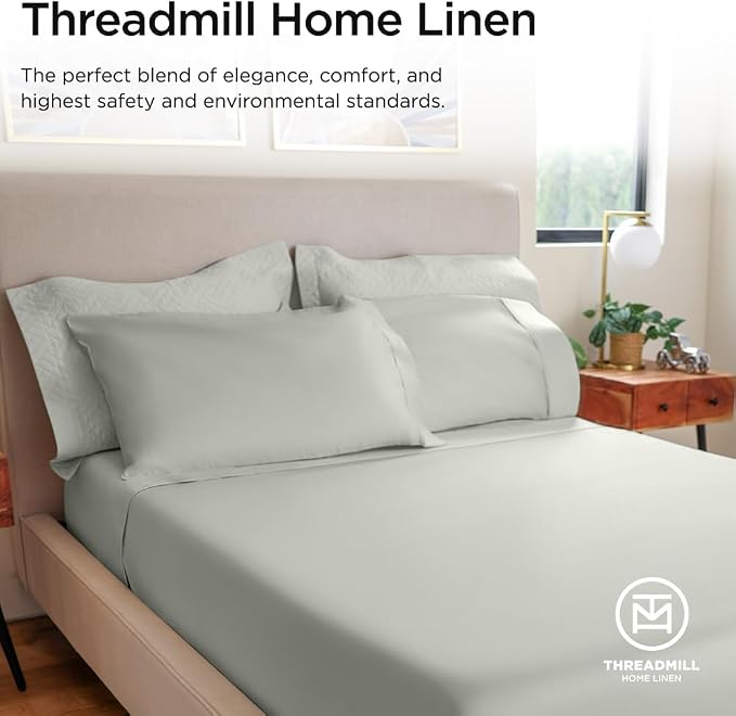 Threadmill Luxury 800 Thread Count Full Size 100% Cotton Sheets - Image 8