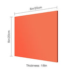 8x8 Inches Red Mirror Acrylic Sheet – 2 Pcs Reflective Acrylic Panel - Image 2