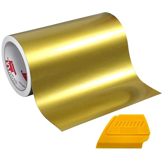 ORACAL 651 Permanent Glossy Metallic Gold Adhesive Vinyl by Orafol