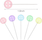 Elisel 200 pcs Multicolor Straight Pins Straight Quilting Pins Craft - Image 2