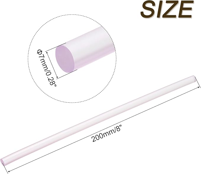 uxcell 30pcs 7mm x 200mm Mini Hot Glue Sticks - Image 2
