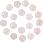 FASHEWELRY 50Pcs Natural Rose Quartz Cabochons Flat Back Gemstone Cabochons by FASHEWELRY
