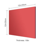 12x12 Inches Deep Red Mirror Acrylic Sheet – 2 Pcs Reflective Acrylic Panel - Image 6