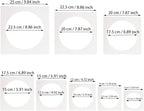 8 PCS Large Circle Stencil, Circle Stencils Different Sizes, Circle Template - Image 3