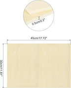 MECCANIXITY 3pcs Basswood Sheets 18 x 12 x 3/16 Inch Unfinished Wood Boards - Image 2