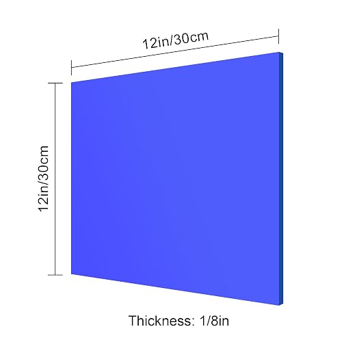 12x12 Inches Blue Mirror Acrylic Sheet – 2 Pcs Reflective Acrylic Panel - Image 6
