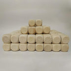 100 Pcs Blank Wooden Dice Unfinished Square Blocks 6 Sided Wood Cubes - Image 2