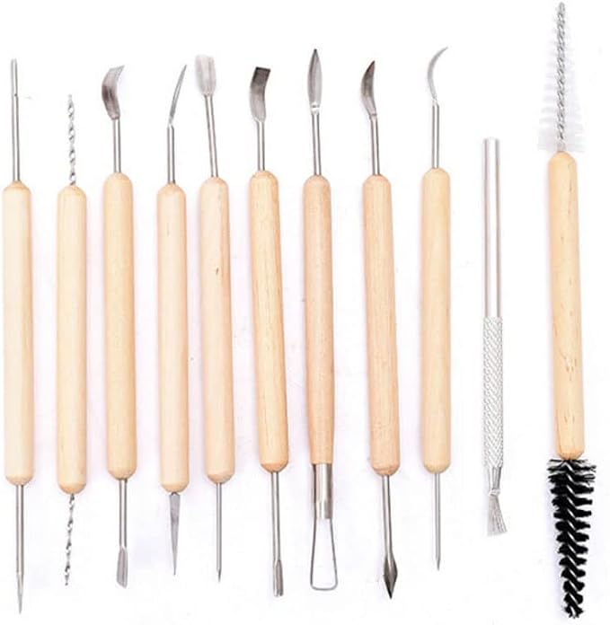 Clay Tools 40PCS Pottery Tools Clay Sculpting Tools Polymer Clay Tools Kit - Image 4