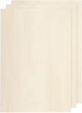 MECCANIXITY 3pcs Basswood Sheets 9 x 12 x 5/32 Inch Unfinished Wood Boards by MECCANIXITY