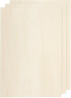MECCANIXITY 3pcs Basswood Sheets 9 x 12 x 5/32 Inch Unfinished Wood Boards by MECCANIXITY