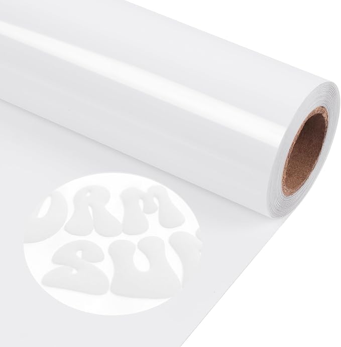 TORC White Puff 3D HTV Vinyl Heat Transfer, Silhouette | Easy Cut & Weed by TORC