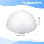 Jeffdad 24 Pcs Half Foam Balls, 1.4 Inch Half Round Styrofoam Foams Ball | - Image 2