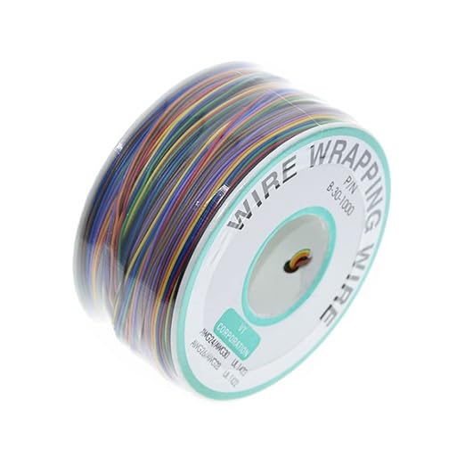 PCB Solder PVC Coated Tin Plated Copper Wire Wrapping Wire 250M 30AWG by Wvapzwr