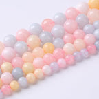 45pcs 8mm Natural Stone Morganite Beads Round Loose Beads - Image 2
