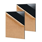 2 Pack 8'' x 12'' Opaque Black Acrylic Sheet, 3mm Thick Acrylic Plexiglass by Unknown