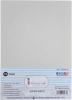 Dress My Craft Acetate Sheets A4 10/Pkg-100 Microns -DMCP5710 by Dress+My+Craft