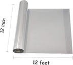 guangyintong Reflective Light Grey Heat Transfer Vinyl HTV Rolls, Light Grey - Image 3