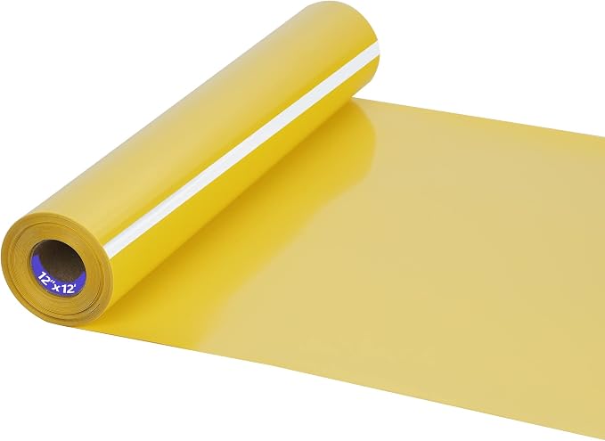 HTV Iron on Vinyl 12Inch by 12ft Roll HTV Heat Transfer Vinyl by HTVVETUR