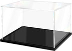 Acrylic Display Case for Collectibles Assemble Clear Display Case for Figures by XINISS