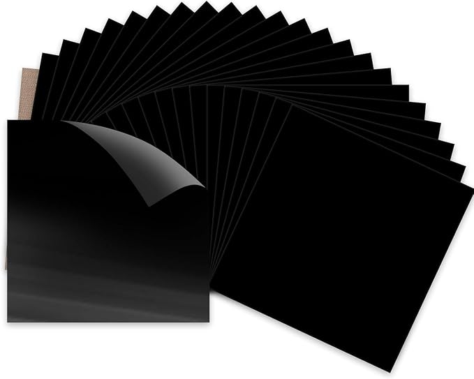 HTVRONT Black HTV Heat Transfer Vinyl Bundle: 24 Pack 12"x12" Iron on Vinyl | by HTVRONT