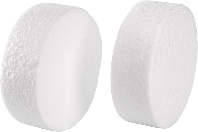 ZOOFOX 48 Pack Foam Circles for Crafts, 3 Inch Polystyrene Foam Discs, Round - Image 3