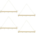 4 Pack 15 Inch Driftwood Jewelry Organizer Wall Decor, Wooden Hanging Branch by Unknown