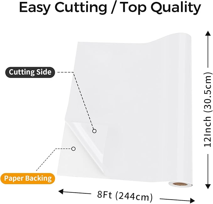 IModeur Glossy White Permanent Vinyl - Image 2