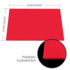 Red Acrylic Sheet 12" x 16" x 1/8", 2 Pack UU&FIL Red Opaque Glossy Cast - Image 2