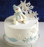 4 Pieces 3D Snowflake Silicone Mold Winter Snowflake Fondant Silicone Mold - Image 7