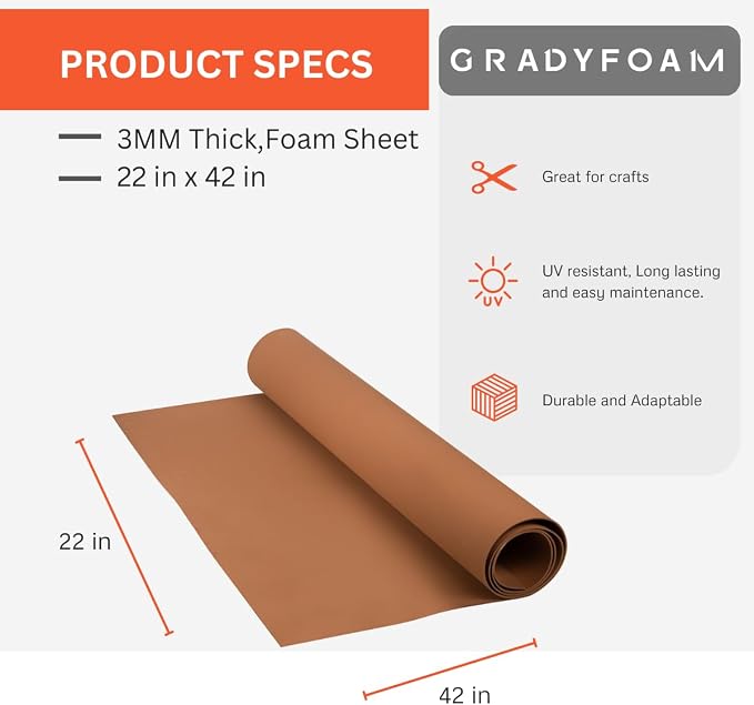 Lotus Foam Large 3mm EVA Foam Sheet - Image 3