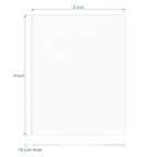 KAITELA Pack of 10 Clear Acrylic Sheet 4" x 6" Cast Plexiglass Panel 1/8" Thick - Image 3