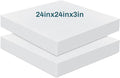 Frienda 2 Pack 3" x 24" x 24"Upholstery High Density Foam Cushion Replacement by Frienda