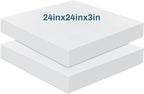 Frienda 2 Pack 3" x 24" x 24"Upholstery High Density Foam Cushion Replacement by Frienda