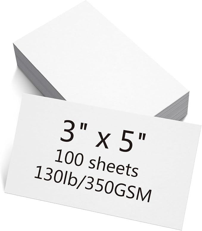100 Sheets White Cardstock Thick Paper by Unknown