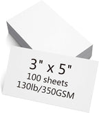 100 Sheets White Cardstock Thick Paper by Unknown