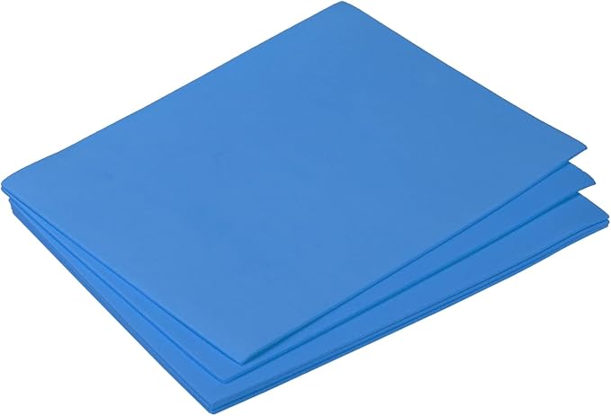 MECCANIXITY EVA Foam Sheets Blue 7.6 Inch x 5.9 Inch 1.5mm Thickness by MECCANIXITY