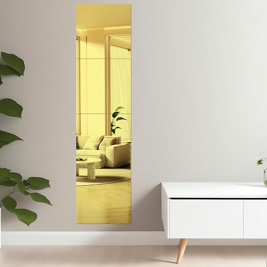 2 Pcs 12 x12 Inch GoldAcrylic Mirror Sheet, 1/8 Inch Thick Opaque Glossy Mirror - Image 7