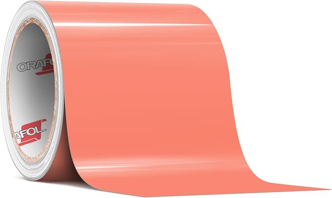 ORACAL 651 Gloss Coral Permanent Vinyl Tape Roll – Premium Adhesive Film by Orafol