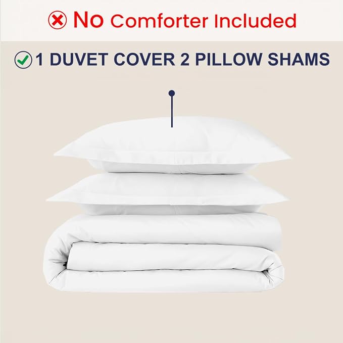 Kotton Culture 3 Pc 120"x120" Duvet Cover Set Super King Plus/Super Oversize - Image 2