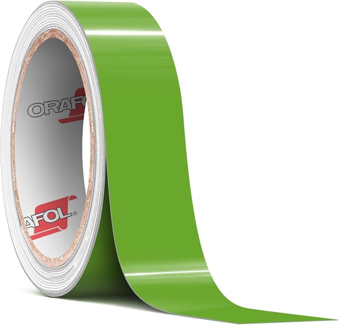 ORACAL 651 Gloss Lime Tree Green Permanent Vinyl Tape Roll – Premium Adhesive by Orafol