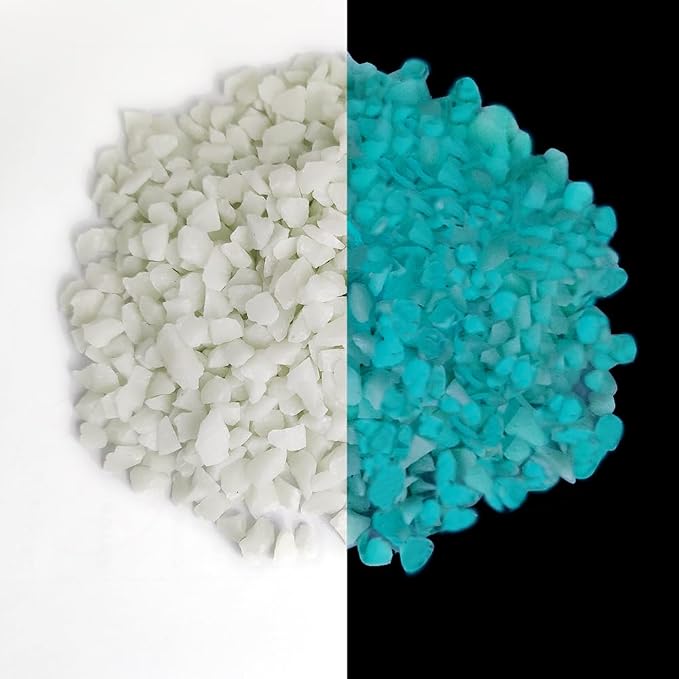 1.3 LB Blue Glow in the Dark Crushed Sand Broken Glass Pieces - Image 7