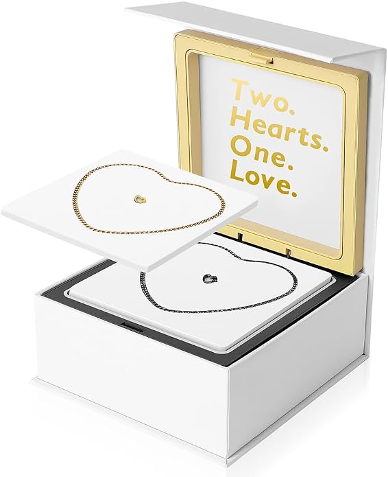 Permanent Couples Bracelet Kit – Locking Heart Clasp DIY Bracelet Set by Unknown