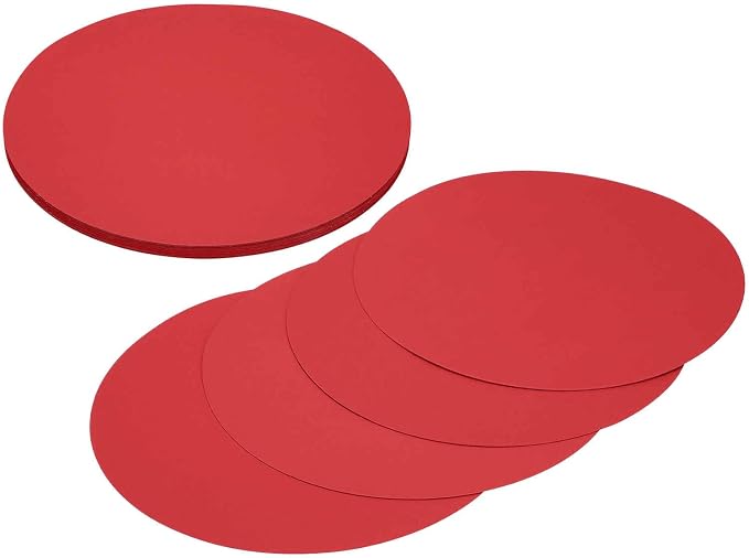 MECCANIXITY 24 Pcs Circle Card Stock, 9.8 Inch Round Cutouts Paper Thick by MECCANIXITY