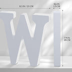 White Wooden Letters 8 Inch for Wall Decor, Large Unfinished Wood Letters for - Image 2