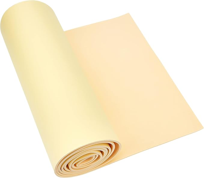 BENECREAT 3mm Thick Beige Self-Adhesive EVA Foam Roll 78.7x11.8 Inch by BENECREAT